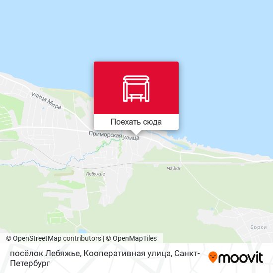 Карта посёлок Лебяжье, Кооперативная улица