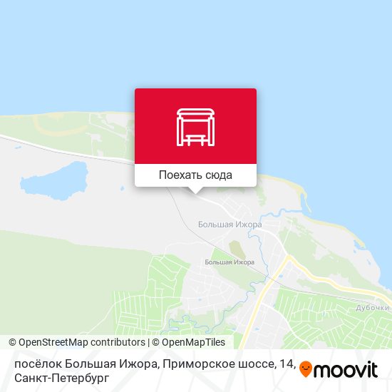 Карта посёлок Большая Ижора, Приморское шоссе, 14