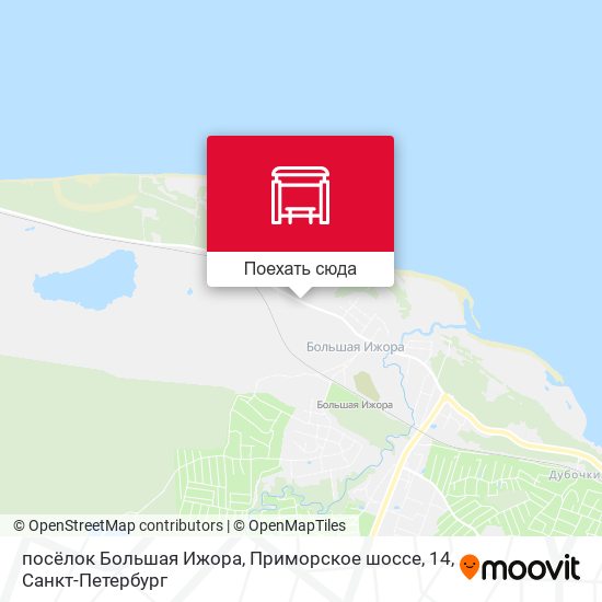 Карта посёлок Большая Ижора, Приморское шоссе, 14