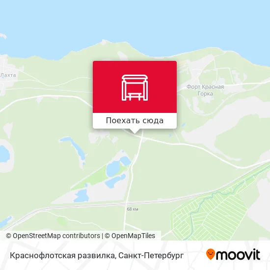 Карта Краснофлотская развилка