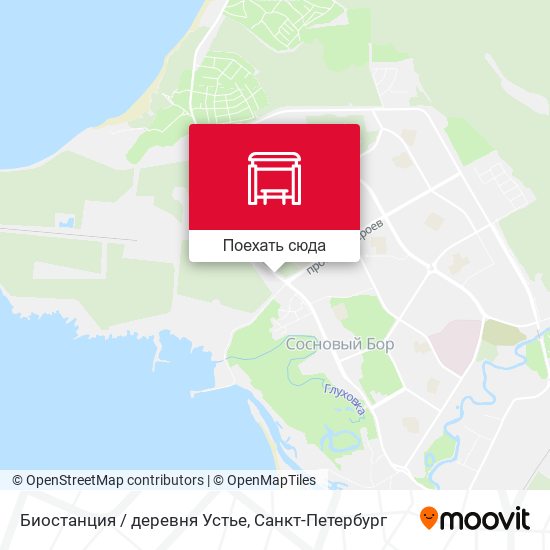 Карта Биостанция / деревня Устье