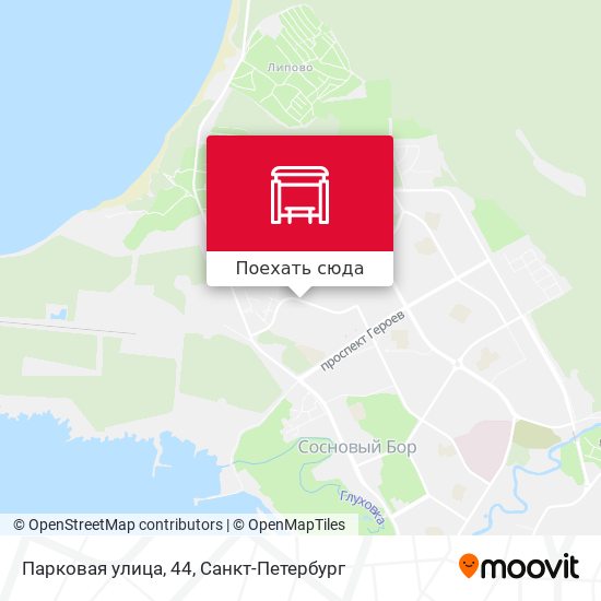 Карта Парковая улица, 44