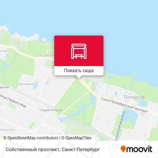 Карта Собственный проспект