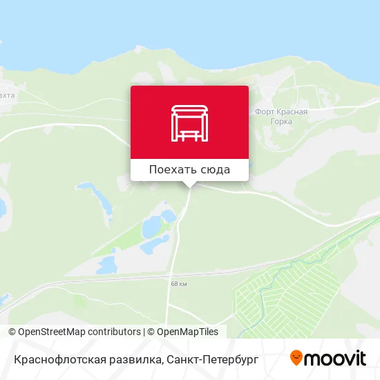 Карта Краснофлотская развилка