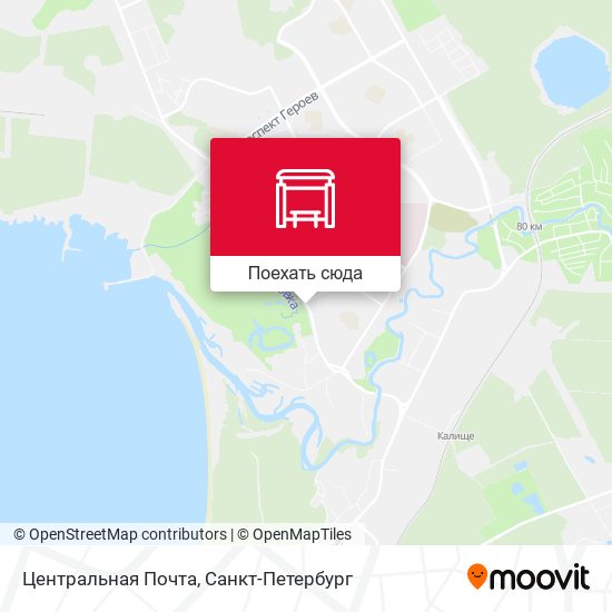 Карта Центральная Почта
