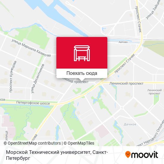 Карта Морской Технический университет