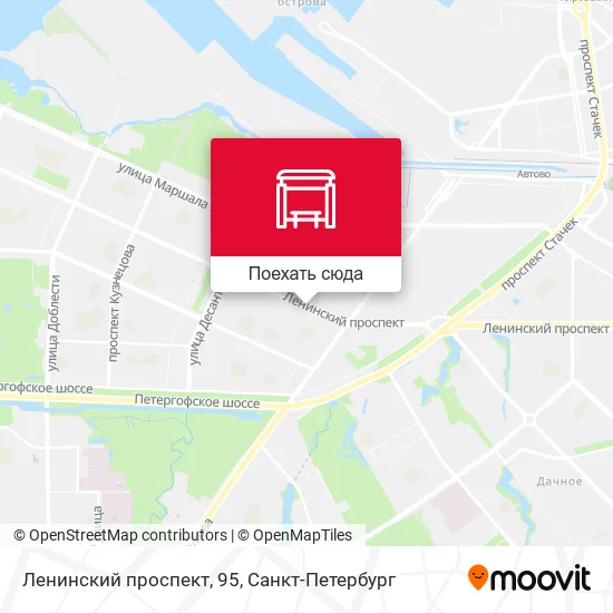 Карта Ленинский проспект, 95