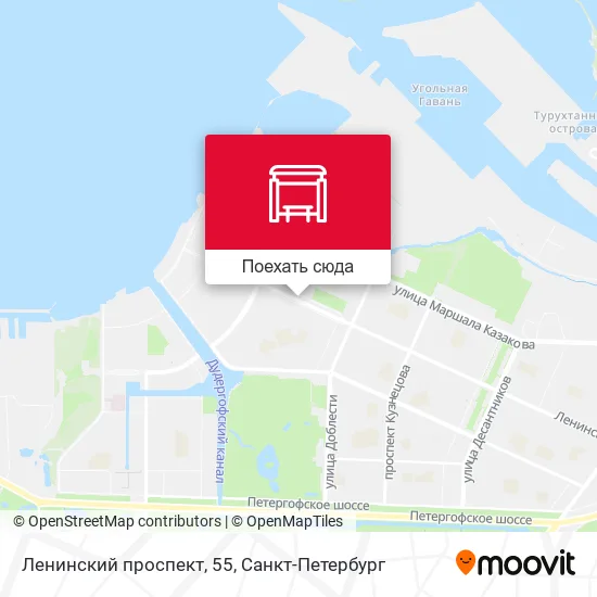 Карта Ленинский проспект, 55
