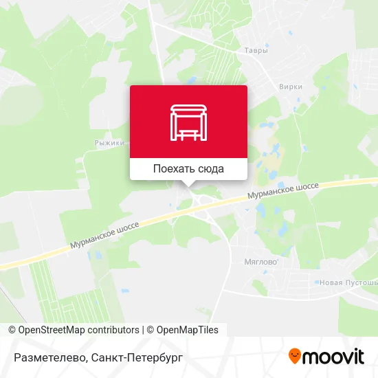Карта Разметелево