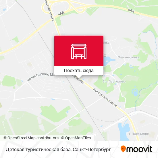 Карта Детская туристическая база