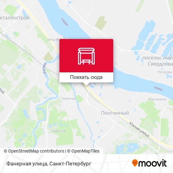 Карта Фанерная улица
