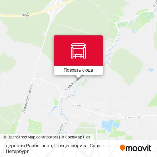 Карта деревня Разбегаево, Птицефабрика
