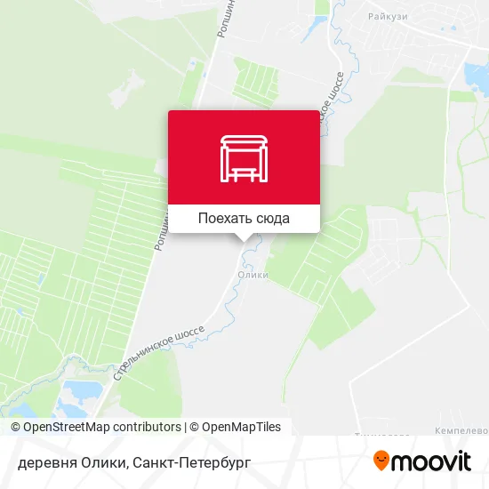 Карта деревня Олики