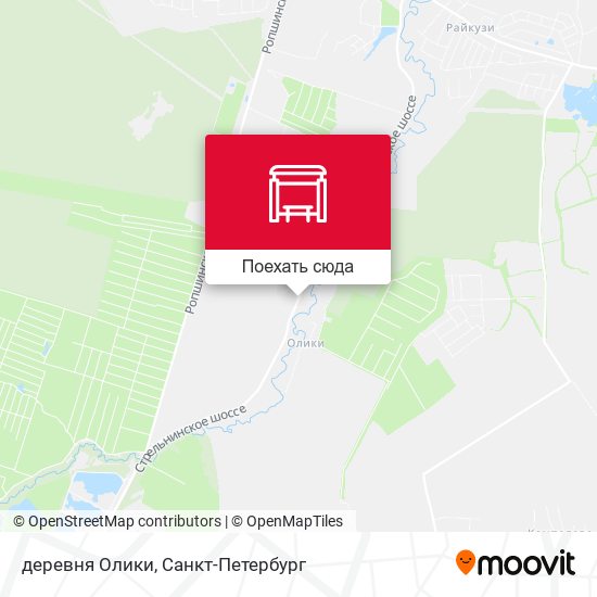 Карта деревня Олики