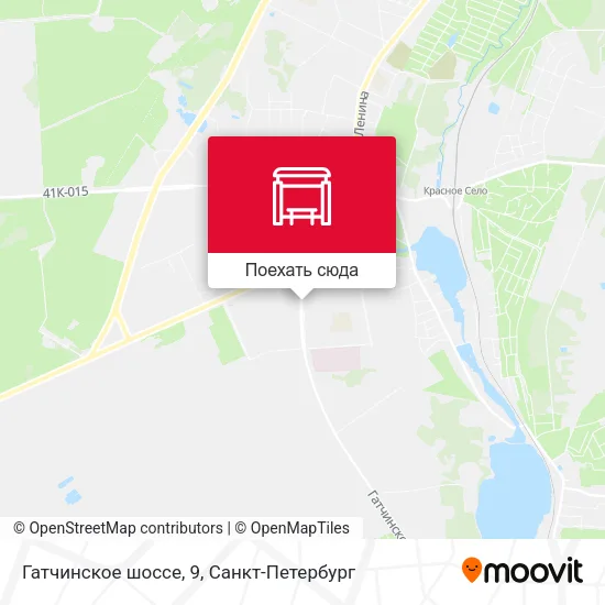 Карта Гатчинское шоссе, 9