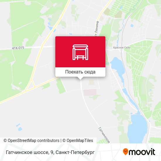 Карта Гатчинское шоссе, 9