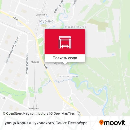 Карта улица Корнея Чуковского