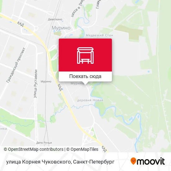 Карта улица Корнея Чуковского