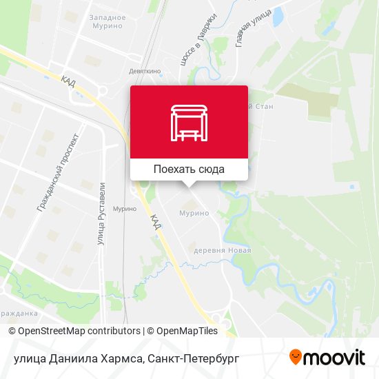 Карта улица Даниила Хармса