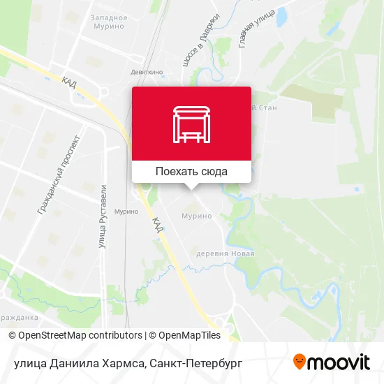 Карта улица Даниила Хармса