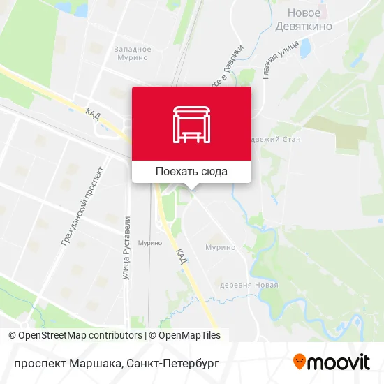 Карта проспект Маршака