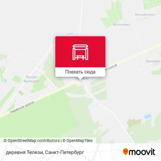 Карта деревня Телези
