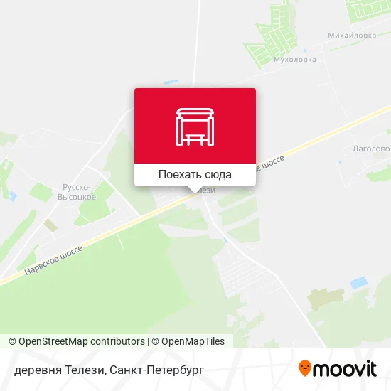 Карта деревня Телези
