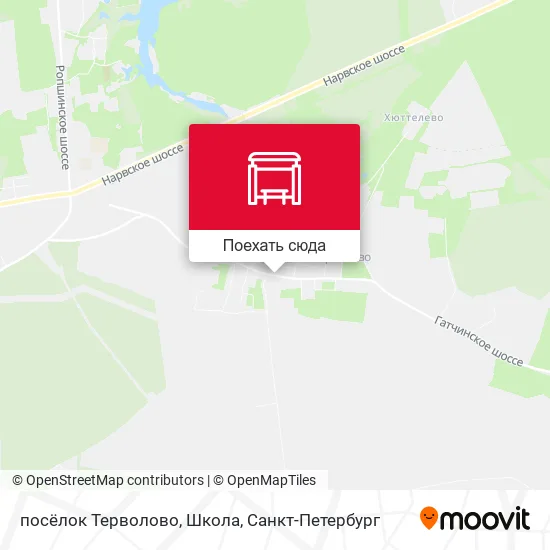 Карта посёлок Терволово, Школа
