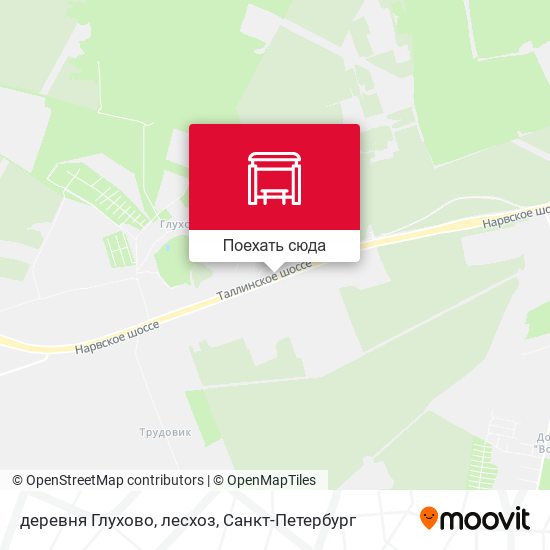 Карта деревня Глухово, лесхоз