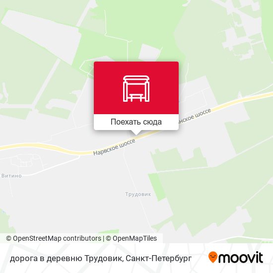 Карта дорога в деревню Трудовик