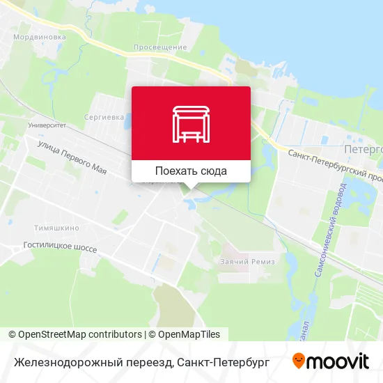 Карта Железнодорожный переезд