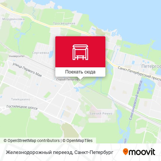 Карта Железнодорожный переезд