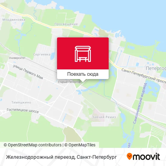 Карта Железнодорожный переезд