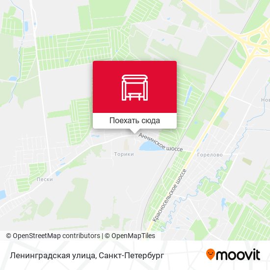 Карта Ленинградская улица