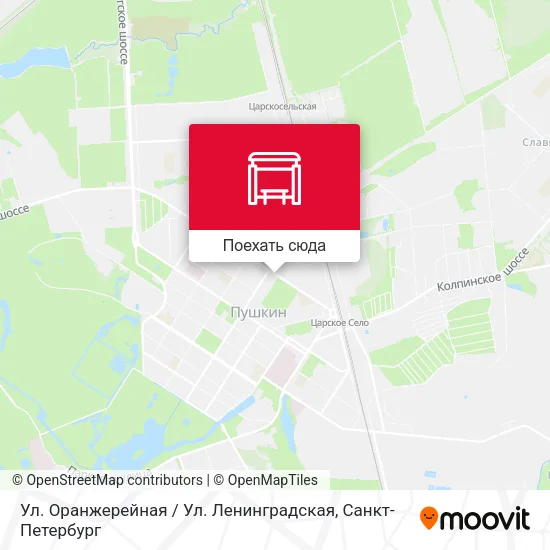 Карта Ул. Оранжерейная / Ул. Ленинградская