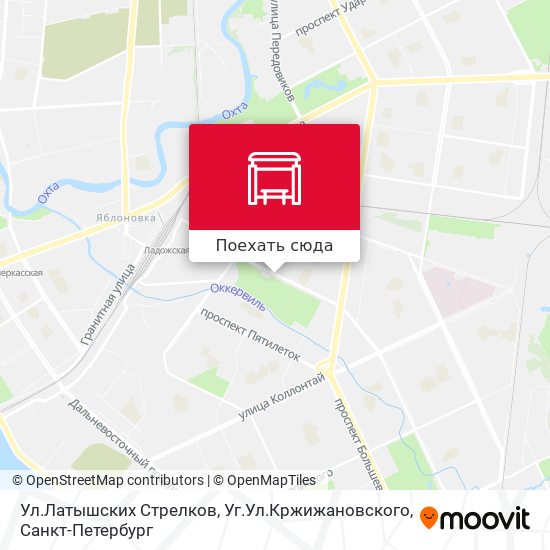 Карта Ул.Латышских Стрелков, Уг.Ул.Кржижановского