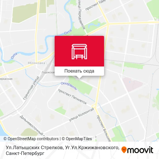 Карта Ул.Латышских Стрелков, Уг.Ул.Кржижановского