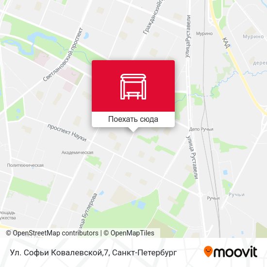 Карта Ул. Софьи Ковалевской,7