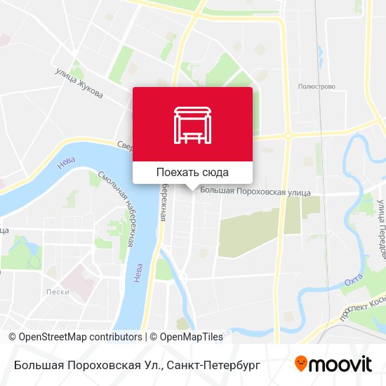 Карта Большая Пороховская Ул.