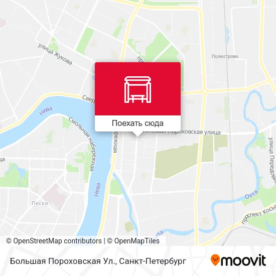Карта Большая Пороховская Ул.