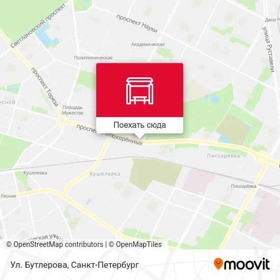 Карта Ул. Бутлерова