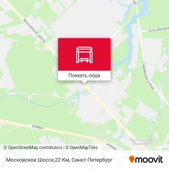 Карта Московское Шоссе,22 Км