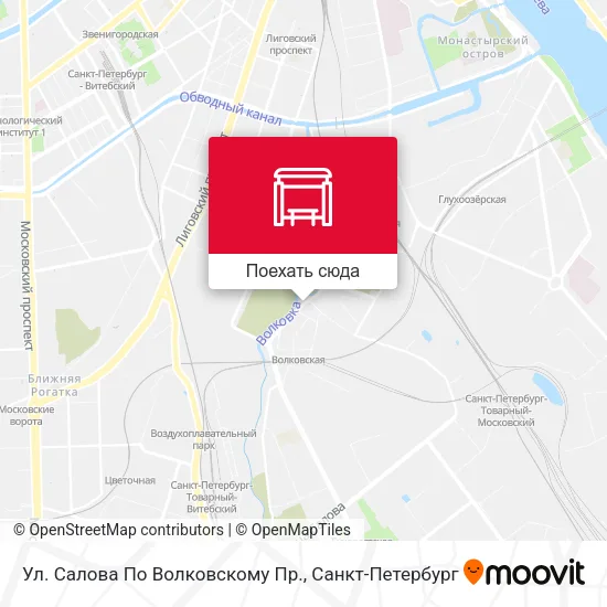 Карта Ул. Салова По Волковскому Пр.