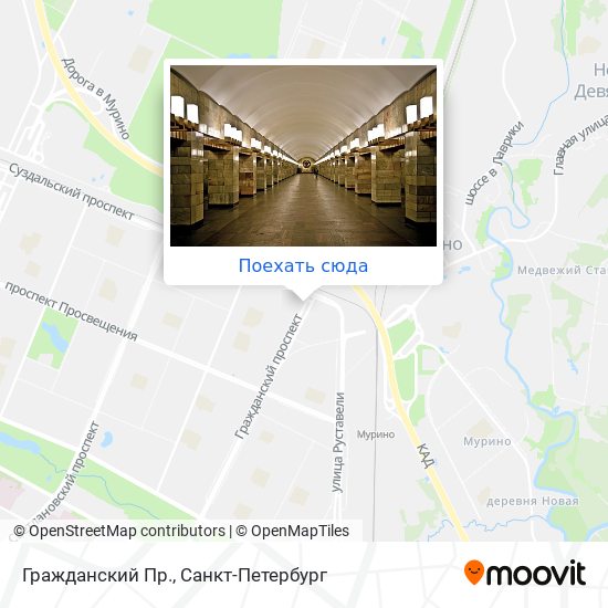 Карта Гражданский Пр.