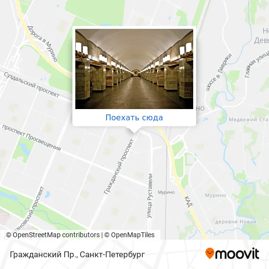 Карта Гражданский Пр.
