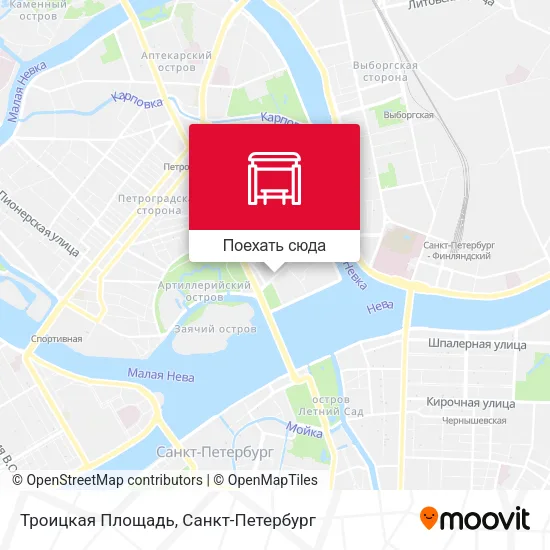 Карта Троицкая Площадь