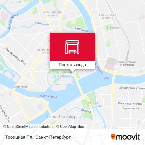 Карта Троицкая Пл.