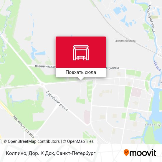 Карта Колпино, Дор. К Дск