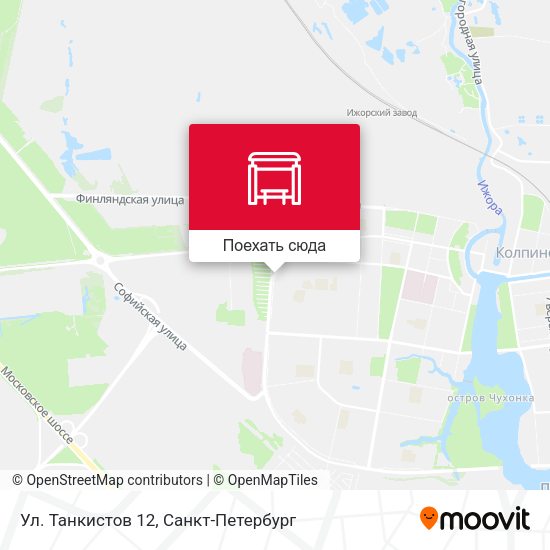Карта Ул. Танкистов 12