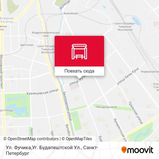 Карта Ул. Фучика,Уг. Будапештской Ул.